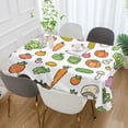 thumbnail image 2 of Yayeee Tablecloths 60" x 90" Rectangle Wrinkle Resistant Party Table Cover, Green Vegetables Pattern, 2 of 8