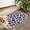 White and Colorful, variant on White and Pink Of Leopard Print Door Rugs,Washable Non Slip Door Mats Indoor,Decorative Door Mats,Entry Mat Indoor for Entrance,Bedroom,Kitchen,Bathroom,17"x30"