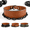 Brown, variant on Black Heavy-Duty Leather Weight Lifting Dip Belt with Steel Chain for Strength