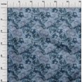 thumbnail image 3 of oneOone Cotton Jersey Blue Fabric Abstract Floral Sewing Craft Projects Fabric Prints By Yard 58 Inch Wide-3rb, 3 of 5