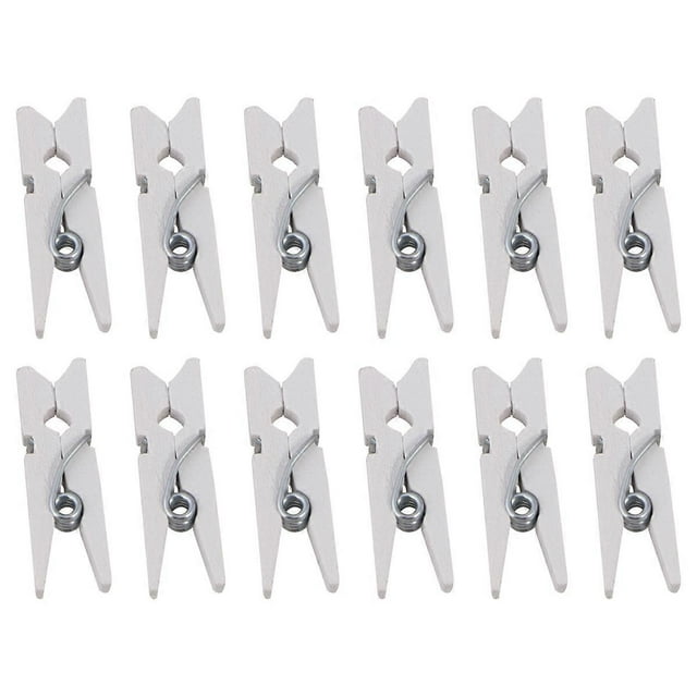Mini White Clips for Decoration Hold Memo Photo Note Card 300PCS Small Size