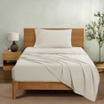 thumbnail image 1 of Mainstays Washed Ultra Soft Microfiber Bed Sheet Set, Twin-XL, Papyrus Biege, 3 Piece, 1 of 5