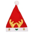 thumbnail image 7 of Darzheoy Christmas Hats Santa Hats Plush Santa Claus Christmas Decorations for Christmas New Year Festive Holiday Party Supplies, 7 of 7