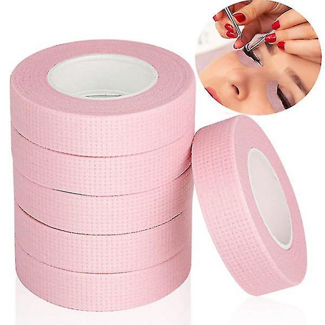 6 rollos de cinta adhesiva para pestañas, cinta adhesiva para extensiones de pestañas, maquillaje