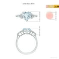 thumbnail image 5 of ANGARA Natural Heart-Shaped 1.4 ct Aquamarine Engagement Ring with Diamonds in 14K White Gold for Women (Size-8mm) | March Birthstone, Anniversary, Jewelry Gift for Women | Natural Aquamarine Ring, 5 of 9