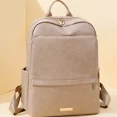 thumbnail image 2 of Mochila de moda con cremallera de PU, gran oferta, novedad de 2024, de gran capacidad, de color sólido, para exteriores, de alta calidad, estilo versátil, tendencia, 2 of 5