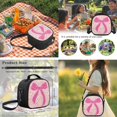 thumbnail image 6 of Pzuqiu Pink Leopard Bow Backpack for Boys Kids Backpack with Lunch Box Water Bottle Carrier Pencil Case 4 in 1 Set 17" Bookbag with Compartments Lightweight School Bag with Front Pocket, 6 of 7