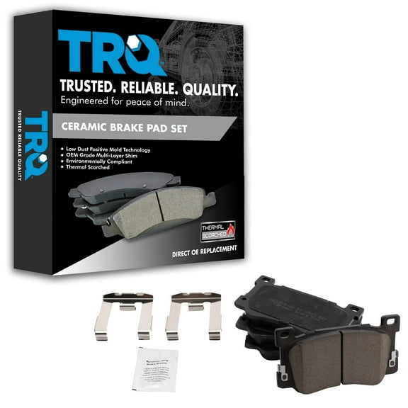 TRQ Front Ceramic Disc Brake Pad Set for Kia K900 Genesis G90 BFA19002