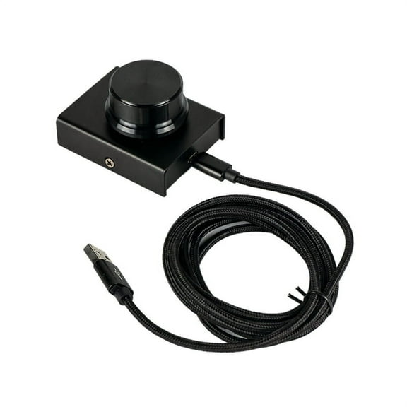 USB Computer Volume Controller Multimedia PC Speaker External Audio Volume Control Adjust Knob Replacement Accessories,1 x Volume Controller,Black
