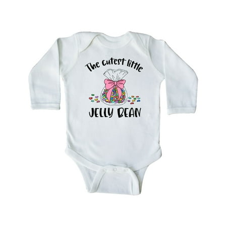 

Inktastic The Cutest Little Jelly Bean Gift Baby Boy or Baby Girl Long Sleeve Bodysuit