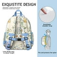 thumbnail image 5 of Spacious student backpack, lightweight and multi-layered, water-resistant, durable and perfect for travel, accented with small Butterfly motif., 5 of 6
