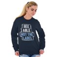 thumbnail image 3 of See Able Not Label Autism Awareness Unisex Plus Size Sweatshirt Brisco Brands 4X, 3 of 6