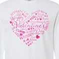 thumbnail image 4 of Inktastic Valentine Words in Pink Long Sleeve T-Shirt, 4 of 5