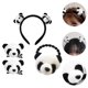 thumbnail image 5 of 4 pinzas para el pelo con forma de panda, accesorios atractivos para el pelo con forma de panda., 5 of 7
