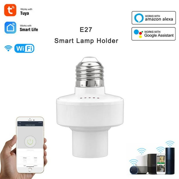 natuurpark streng Verslaafde Tuya WiFi Smart Light Bulbs Adapter E27 LED Lamp Holder Base AC85-250V Smart Life App Voice Control For Alexa Google Home Alice - Walmart.com natuurpark streng Verslaafde Tuya WiFi Smart Light Bulbs Adapter E27 LED Lamp Holder Base AC85-250V Smart Life App Voice Control For Alexa Google Home Alice - Walmart.com