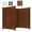 Red Brown, variant on Rustic Garden Fence, Light Brown All-Weather Wood, 3 Panels with Metal Stakes, 36" Privacy Panel, AC Unit Cover, Pool Pump Barrier, Patio Divider​