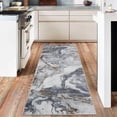 thumbnail image 4 of Boho Modern Abstract Runner Rug 2x6 Machine Washable, Non-Slip Backing, Soft Low Pile Faux Wool Carpet for Kitchen Entryway Hallway, 4 of 9