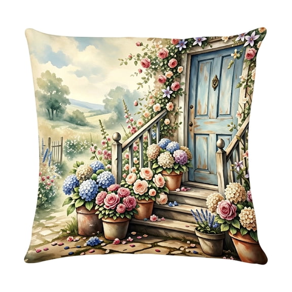 Lzobxe Throw Pillow Covers with Zipper, Cozy Cute Pattern Cushion Cases, Embroidery Decorative Pillowcase for Living Room Sofa and Bedroom Couch