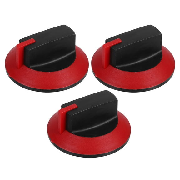 FRCOLOR 3pcs Universal Oven Stove Knob Replacement Plastic Stove Knob Range Control Knob Replacement Part Grilling Accessories Gas Stove Cooker Knobs