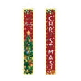 thumbnail image 2 of Kumdkd Custom Christmas Couplet Door Curtain with Lights - Waterproof Polyester Door Cover for Christmas, Winter Festivals, and Parties (11.81x70.87"), 2 of 6