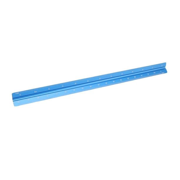Regla De Escala De Ingeniero, Herramienta De Dibujo Triangular De Alta Precisión Aluminio 30 Cm Resistente Para Ingeniería