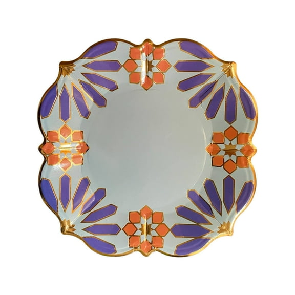 Marrakesh Lunch Plates | Unique Porcelain-Like Party Paper Plates