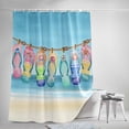 thumbnail image 5 of Shower Curtains for Bathroom-36"x72",Summer Beach Colorful Flip-flop Waterproof Bath Curtain Grommet Shower Curtain Set with Hooks,Seasonal Coastal Vacation Washable Bath Accessories, 5 of 7