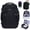 Black, variant on Travel Backpack With 16 Pockets, 17'' Airline Approved Carry on Luggage,Waterproof Personal Item Bag Fit 15.6" Laptop, Lightweight Casual Daypack for Weekender Business Hiking(Black Bag)