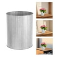 thumbnail image 5 of Mutmorningal Galvanized Metal Bucket Planter Pot Decorative Tin Flower Buckets Farmhouse Vintage Style Plant Holder for Indoor Outdoor Use, 5 of 11