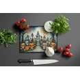 thumbnail image 3 of Calaveras Sugar Skulls Spooky Halloween Glass Cutting Board Large 12 in x 15 in, 3 of 5