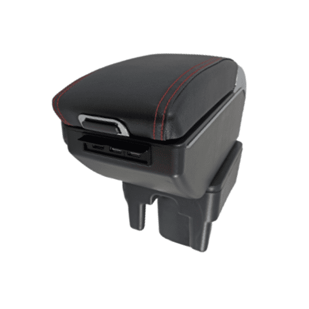 Descansabrazos TSIKA-SL para Toyota Avanza 2005-2012 Con 7 Puertos USB Costura Roja Multifuncional