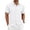 White, variant on Domzest Men's Collared Shirts Short Sleeve Button Down Shirt Summer Casual Striped Textured Beach Shirt Light Gray XL