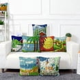thumbnail image 7 of Latch Hook kits Pillow Colorful Butterflies and Flowers Printed Canvas Cushion Crochet Yarn Needlework DIY Hook Latch Kit Embroidery Pillowcase Rug Cover Home Sofa Christmas Decoration 43x43cm(3), 7 of 7
