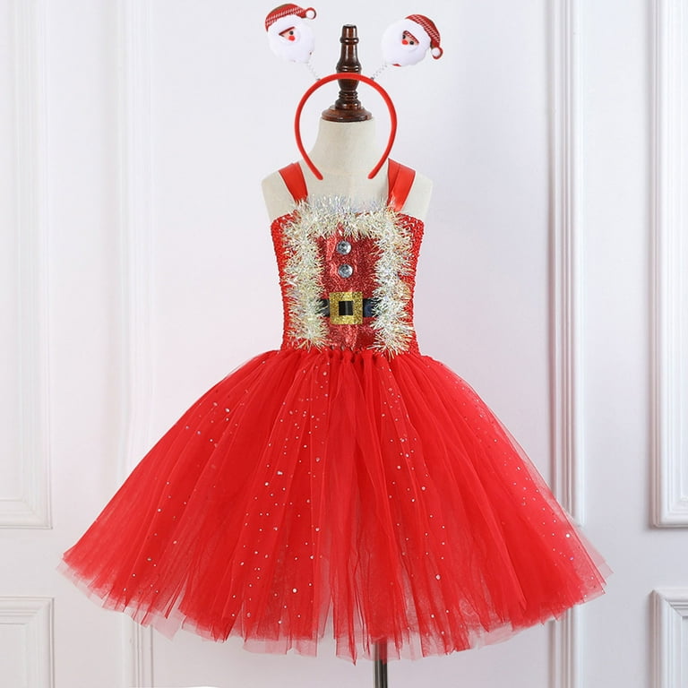 LUOGENLI Dresses For Girls 8-10 Fancy Child Girls Dress Christmas