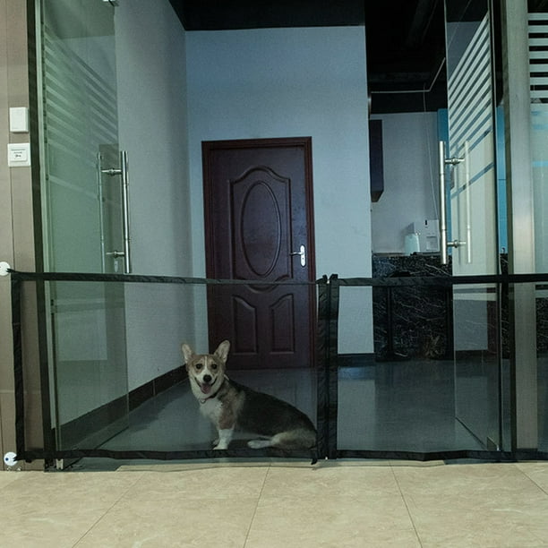 Training Mesh Folding Indoor Dog Fence Pet Safety Gate Cat Magic Guard Kitchen Walmart