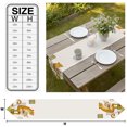 thumbnail image 3 of Abstract Printed Table Runner Linen Burlap Table Runner 70 Inches Long Modern On Toilet Dresser Scarves for Kitchen Island Coffee Dining Room Party Wedding Banquet Holiday Decoration 13"x70", 3 of 8