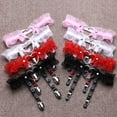 thumbnail image 5 of Suspender Garter Belt Punk Lace Heart Rivet Stocking Clip Garter Thigh Garter, 5 of 5