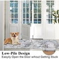thumbnail image 4 of shiyou-Washable Runner Rug 2x6 Non Slip Vintage Runners for Hallways Faux Wool Floor Carpet Runners Low Pile Entryway Rug Mat Distressed Kitchen Rug Runner for Bedroom Laundry Room, Grey& Blue, 4 of 4