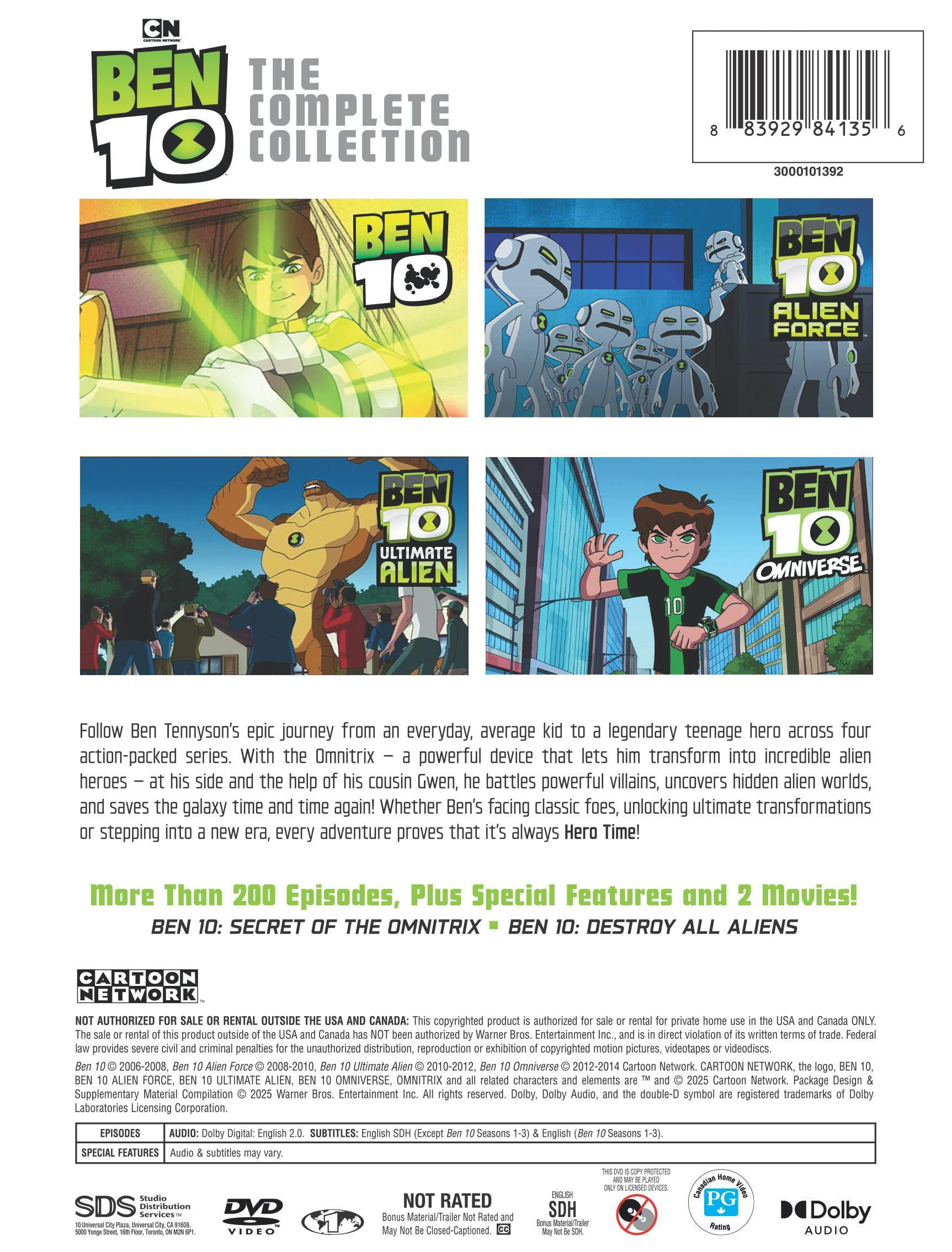 Ben 10: The Complete Collection (DVD), Family, Warner Bros
