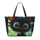 thumbnail image 2 of Easygdp Cute Big-Eyed Black Cat Bolsa de Viaje de Playa de Gran Capacidad, Bolsa Tote Perfecta para la Playa, Escapadas de Fin de Semana y Viajes, 2 of 7