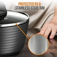 thumbnail image 4 of NutriChef Cooking Pot Lid - See-Through Tempered Glass Lids (Works with Model: NCCW12S), 4 of 7