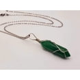 thumbnail image 6 of Elegant Daily Wear: Unisex Silver Tone 18-Inch Jade Point Wire Wrapped Necklace, 6 of 6