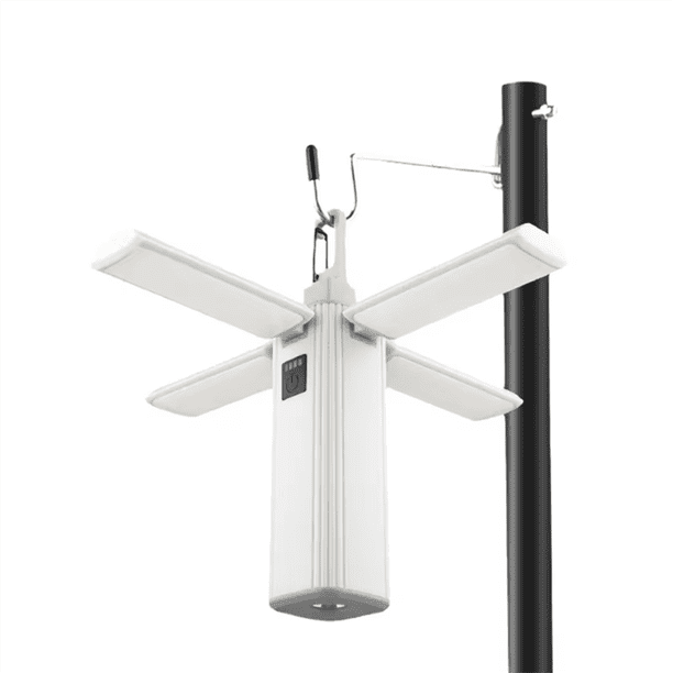 Luz LED Portátil Recargable para Acampar: Linterna Multifunción de Vida Útil Ultralarga, Lámpara de Mano Plegable