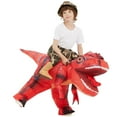 thumbnail image 4 of Disfraz inflable de dinosaurio COMIN para niños, rojo, T-Rex 48, 4 of 6