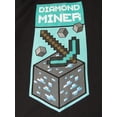 thumbnail image 6 of Minecraft Diamond Miner Men's Black Sleep Pajama Pants-Large, 6 of 6