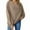 Khaki, variant on ZyeKqe Sweatshirts for Women Long Sleeve Tops Casual V Neck Pullover Top Loose Fitted Solid Comfy Plain Fall Outfits