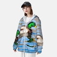 thumbnail image 3 of Balery Mallard Duck Swimming In A River Sudadera ligera de manga larga con capucha y protección solar UPF 50+ para hombre y mujer, ideal para pesca y running-Medium, 3 of 7