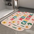 thumbnail image 2 of 1pc Merry Christmas Absorbent Non-Slip Bathroom Thickened Flannel Rug Decor,Soft,Quick Drying,Suitable For Indoor/outdoor Use,Bathrooms,Bedrooms,Kitchens,Terrace,Laundry Rooms,16"x24", 2 of 9