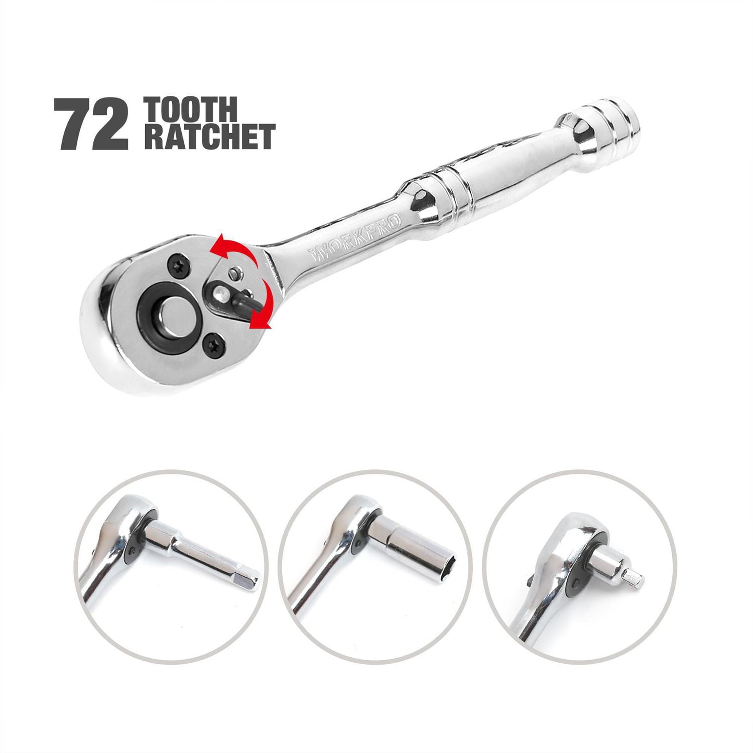 WorkPro Socket & Ratchet Set - 122 Piece