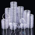 thumbnail image 3 of 200pcs 25 Mm Coin Holder Capsules Clear Round Plastic Coin Container Case, 3 of 5